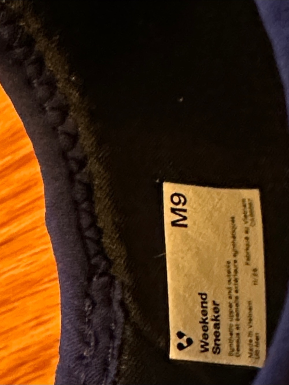 Vessi Weekend Sneaker Mens size 9 Blue Slip-On Sneakers Waterproof unisex NWB - Picture 4 of 10